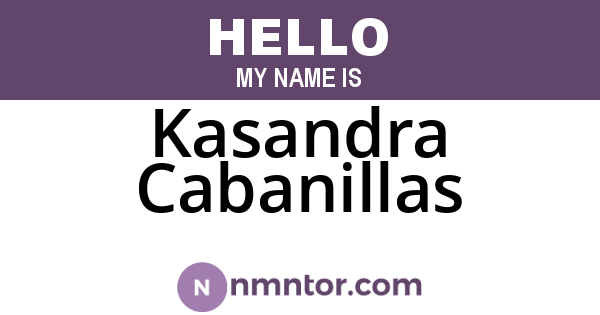 Kasandra Cabanillas