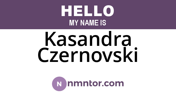 Kasandra Czernovski
