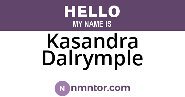 Kasandra Dalrymple