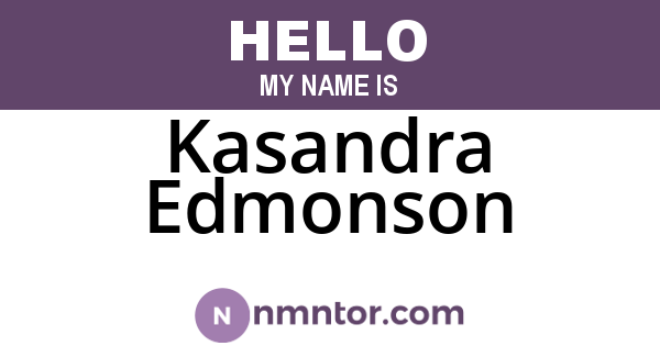 Kasandra Edmonson