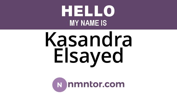 Kasandra Elsayed