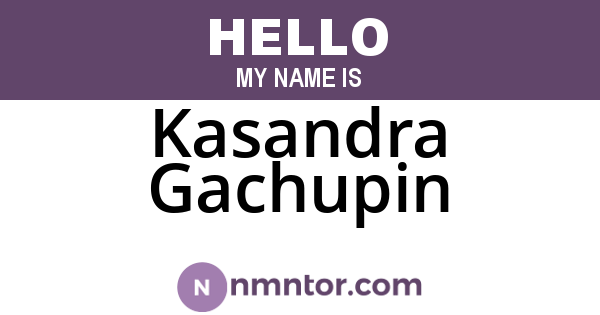 Kasandra Gachupin