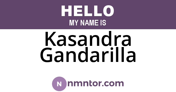 Kasandra Gandarilla