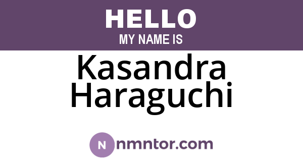 Kasandra Haraguchi