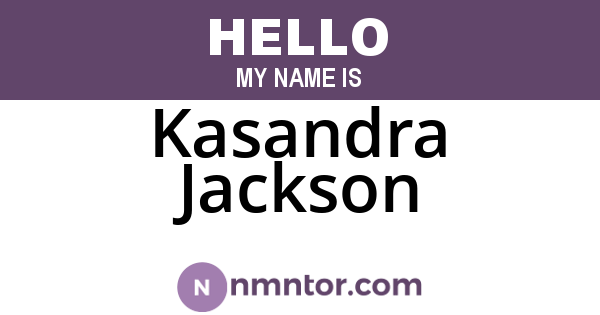Kasandra Jackson