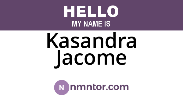 Kasandra Jacome