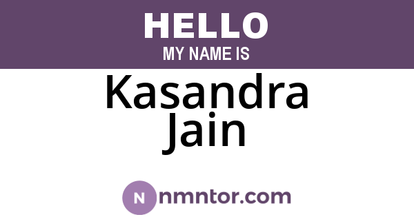 Kasandra Jain