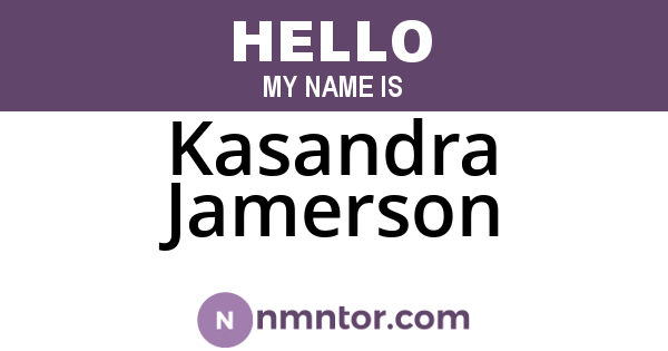 Kasandra Jamerson