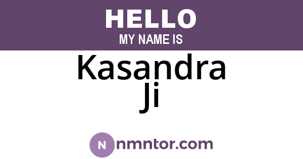 Kasandra Ji