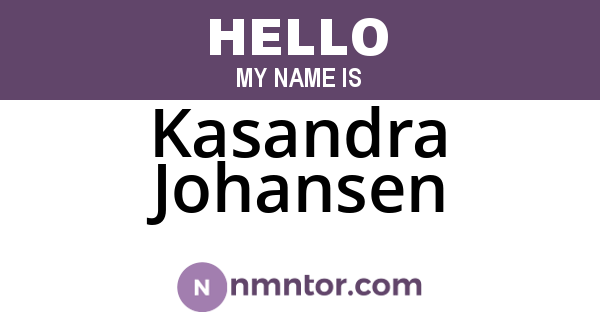 Kasandra Johansen