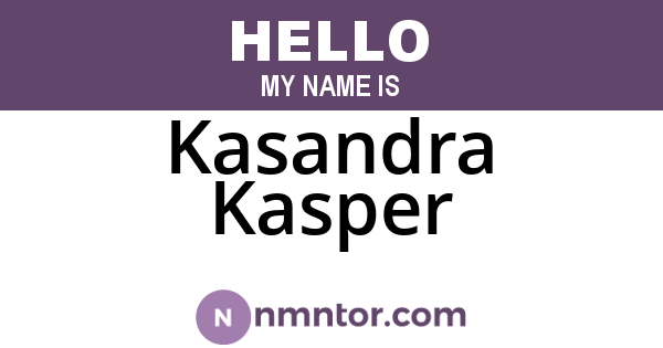 Kasandra Kasper
