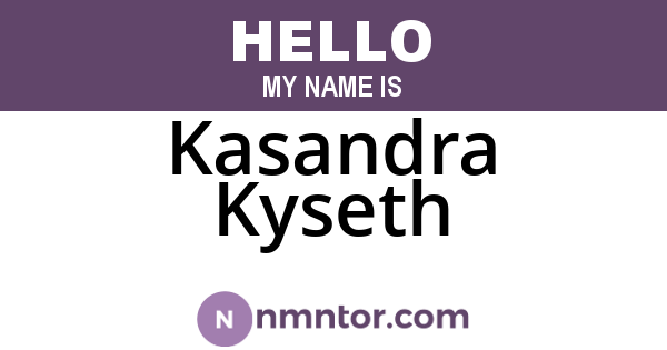 Kasandra Kyseth