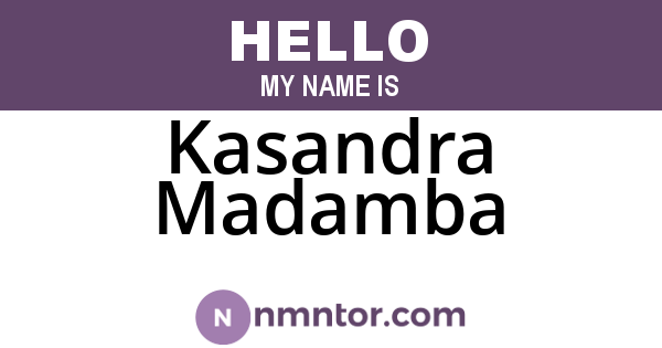 Kasandra Madamba