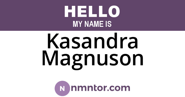 Kasandra Magnuson