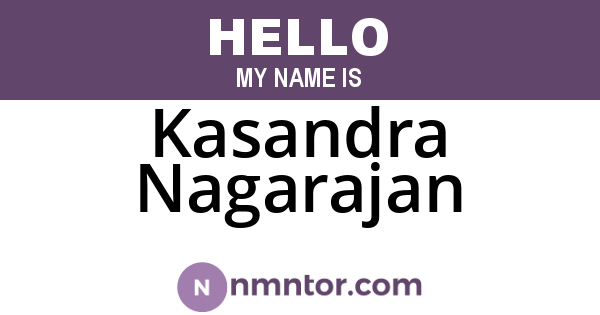 Kasandra Nagarajan