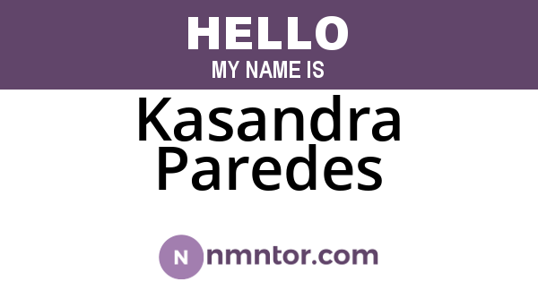Kasandra Paredes