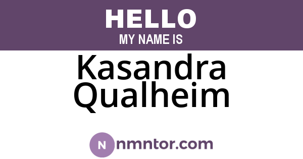 Kasandra Qualheim