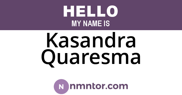 Kasandra Quaresma