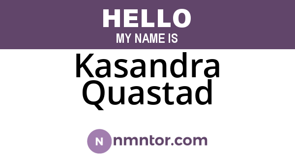 Kasandra Quastad