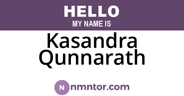 Kasandra Qunnarath