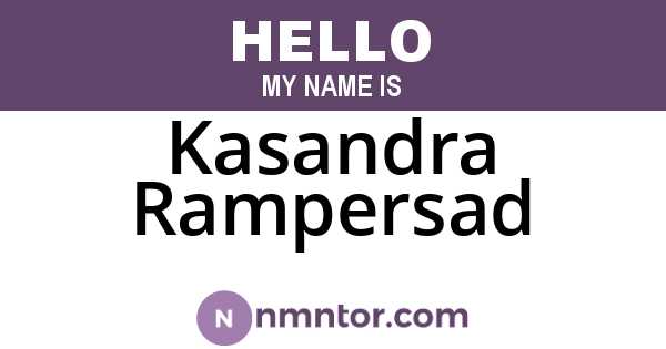 Kasandra Rampersad