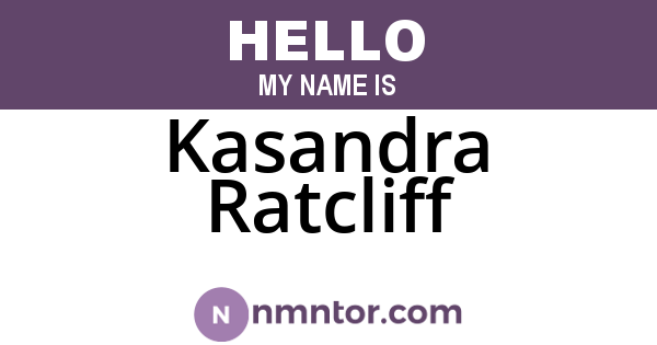 Kasandra Ratcliff