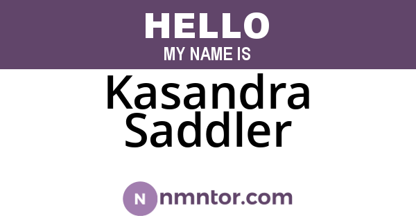 Kasandra Saddler