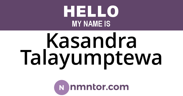 Kasandra Talayumptewa