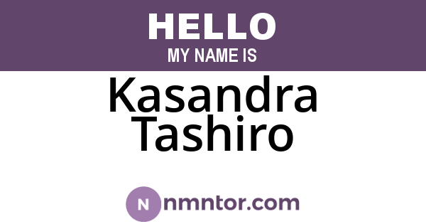 Kasandra Tashiro