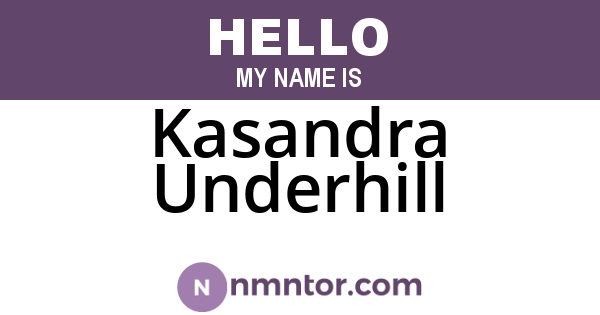 Kasandra Underhill