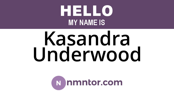 Kasandra Underwood