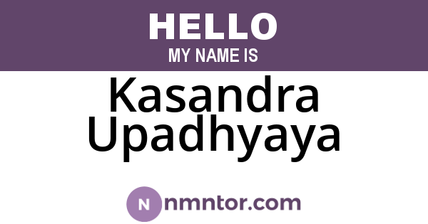 Kasandra Upadhyaya