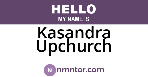 Kasandra Upchurch