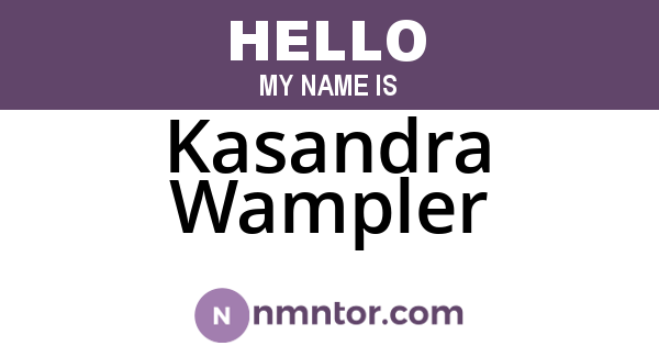 Kasandra Wampler