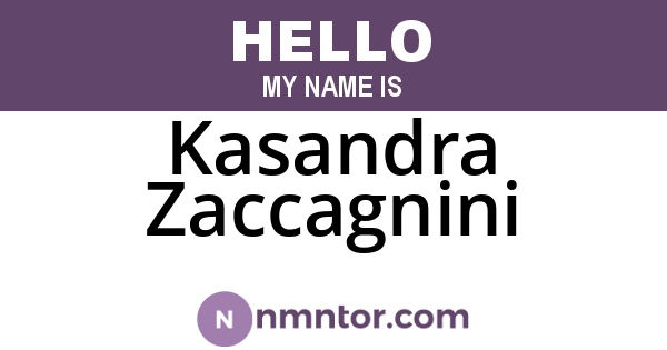 Kasandra Zaccagnini
