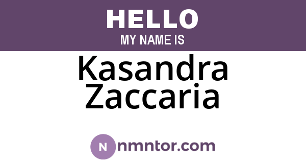Kasandra Zaccaria