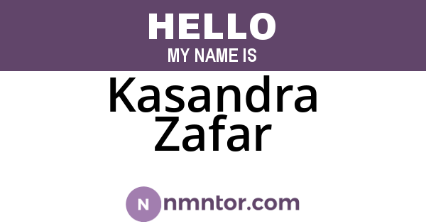 Kasandra Zafar
