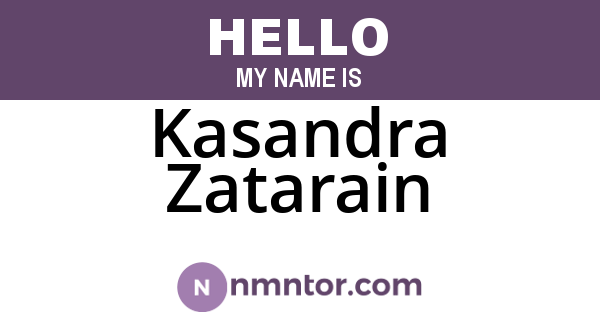 Kasandra Zatarain