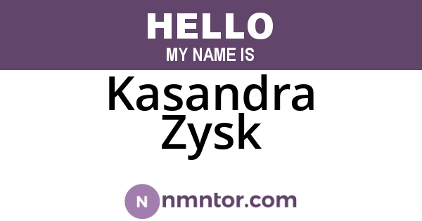 Kasandra Zysk