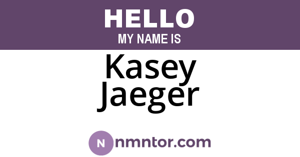 Kasey Jaeger