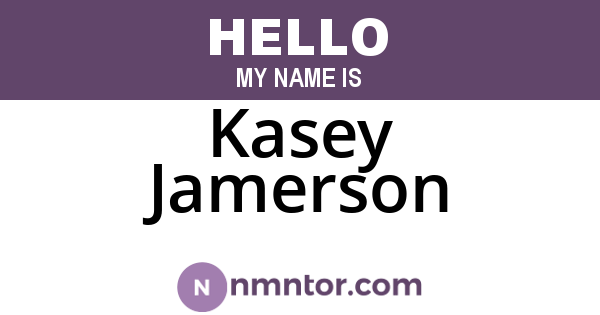 Kasey Jamerson