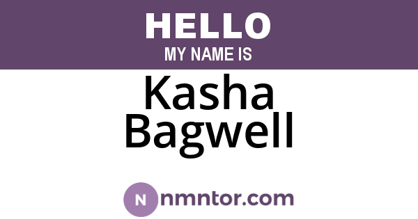 Kasha Bagwell