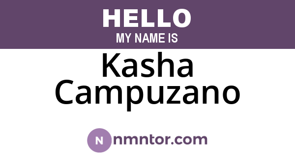 Kasha Campuzano