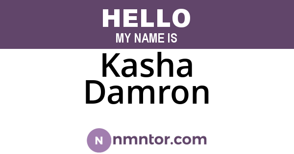 Kasha Damron