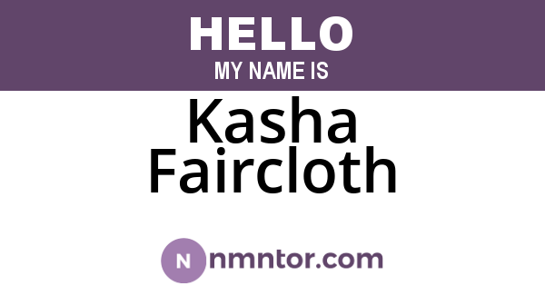 Kasha Faircloth
