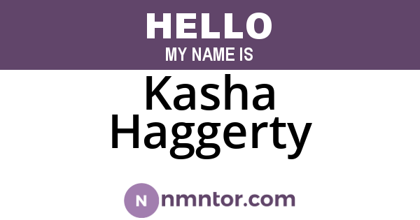 Kasha Haggerty