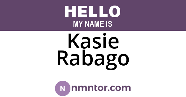 Kasie Rabago