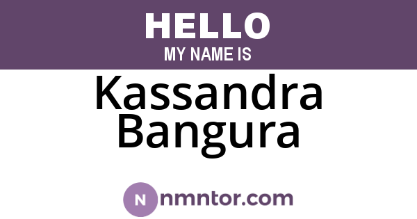 Kassandra Bangura