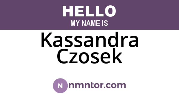 Kassandra Czosek