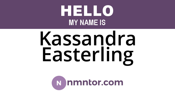 Kassandra Easterling